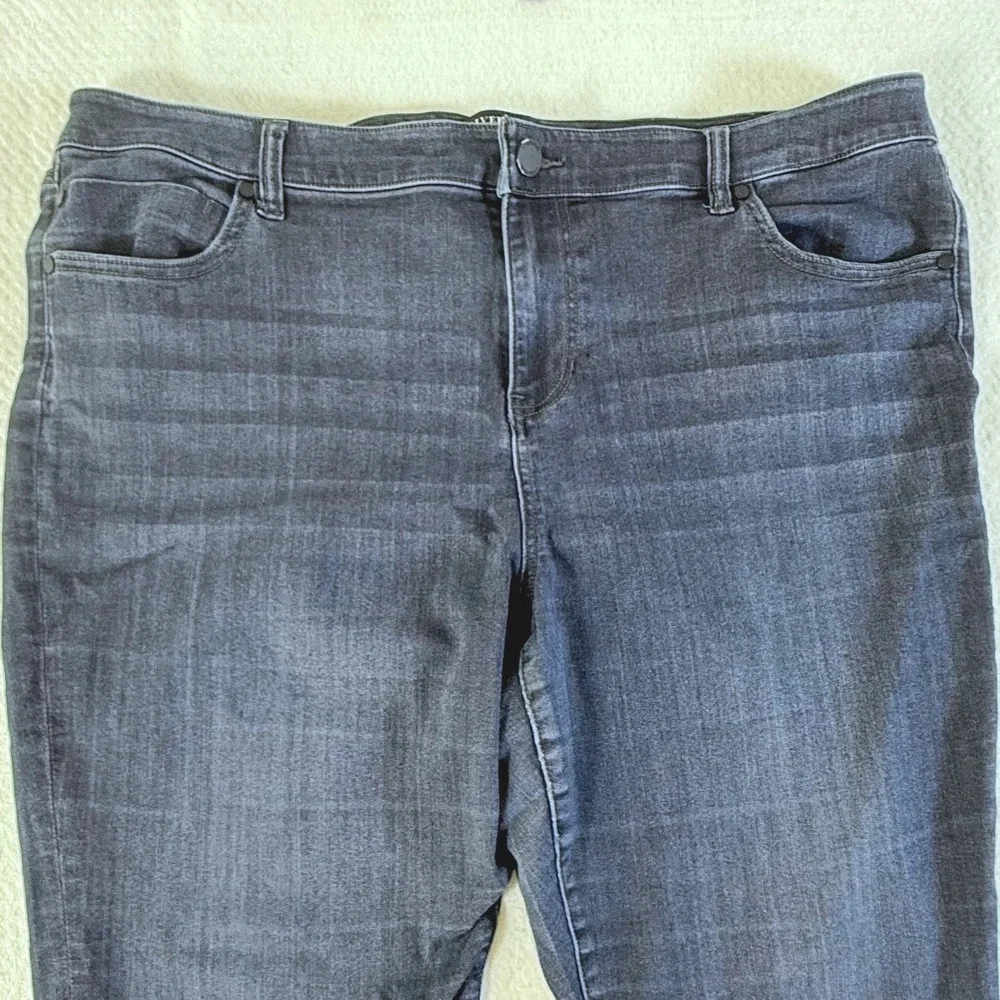 Liverpool Jeans Womens 20W Eco Logical Stretch Dark Wash 30